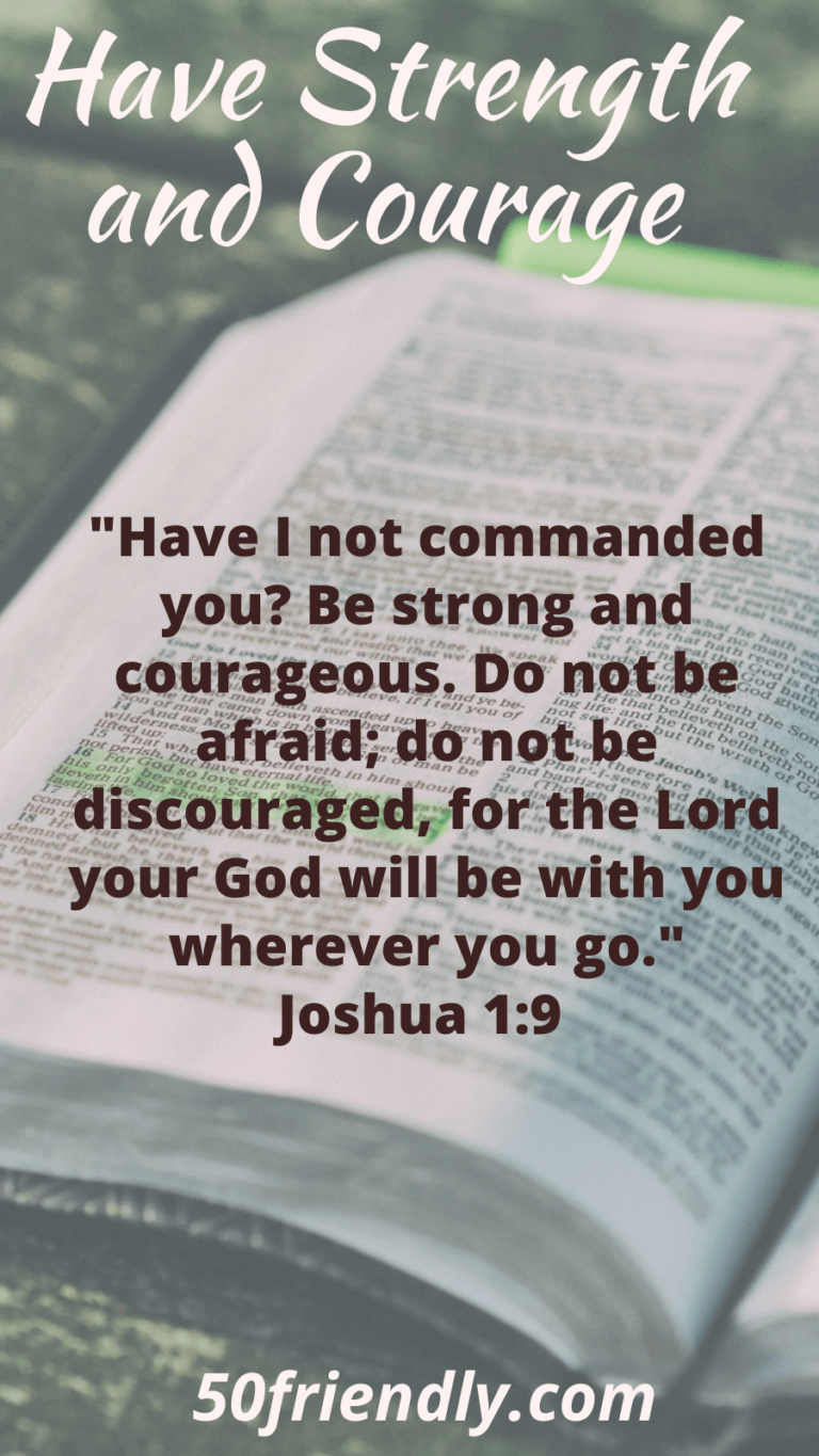 bible verses for strength and courage