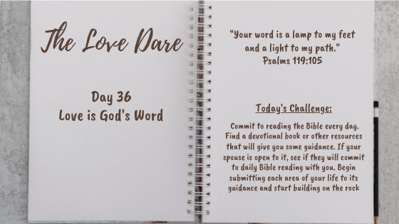 day 36 of the Love Dare