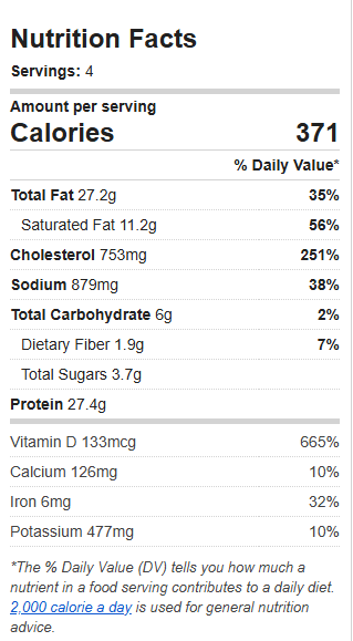 asparagus and mushroom quiche nutrition facts