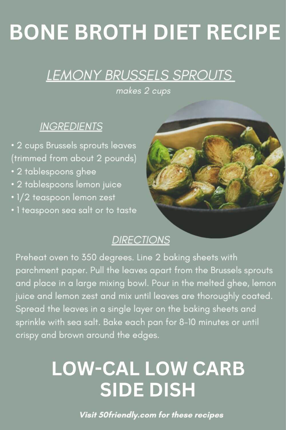 bone broth diet lemony brussels sprouts recipe