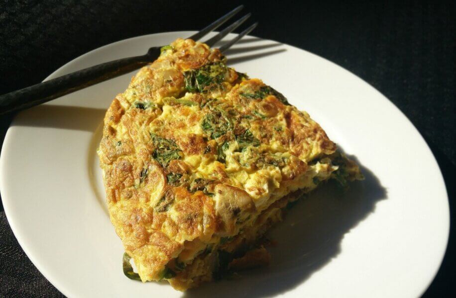 roasted vegetable omelet