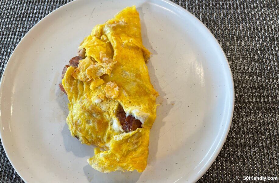 LEFTOVER JAMBALAYA OMELET