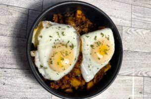 sausage and squash hash - bone broth diet