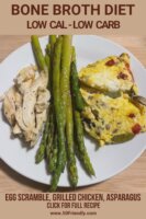 Simple Scrambled Eggs Chicken and Asparagus Recipe