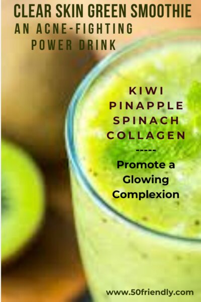 clear skin green smoothie for acne control