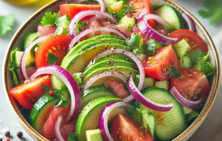 avocado cucumber salad