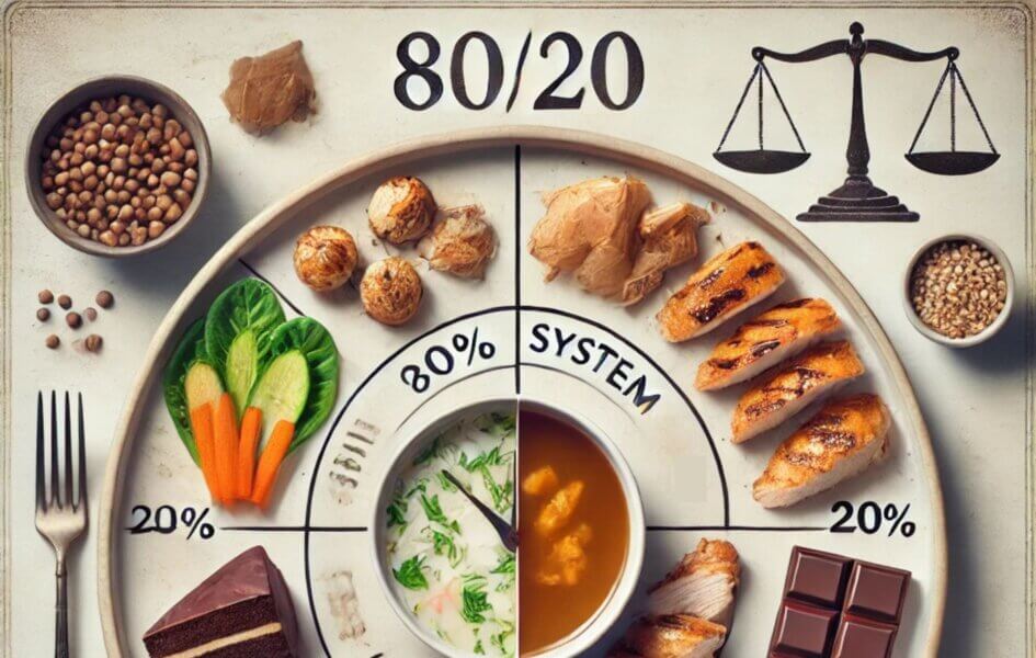 80-20 System for Weight Loss Bone Broth Lifestyle Plan www.50friendly.com