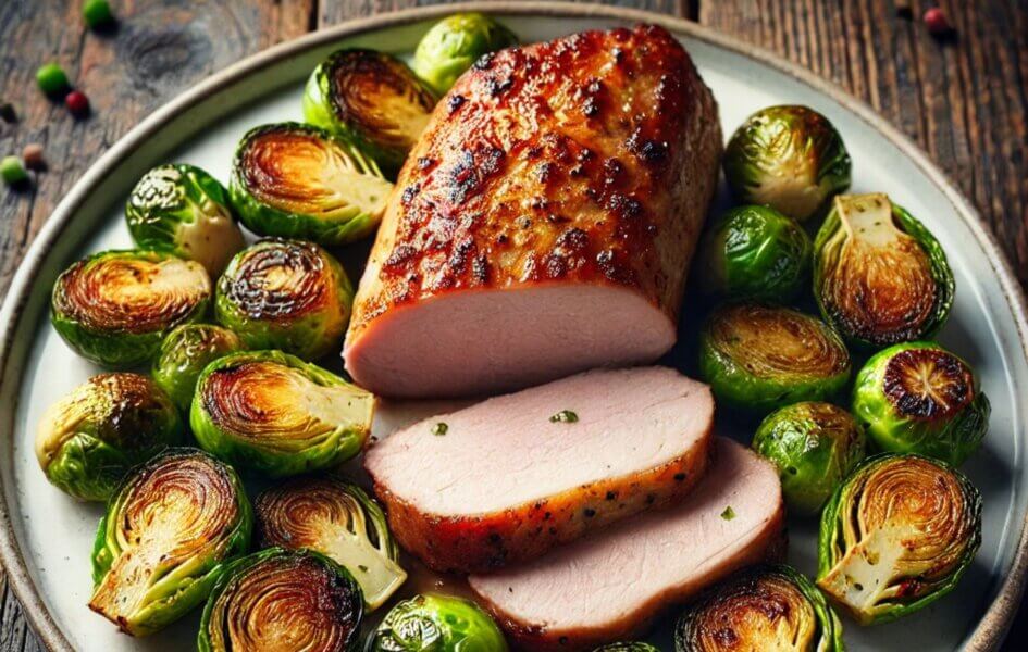 roasted pork tenderloin with brussels sprouts